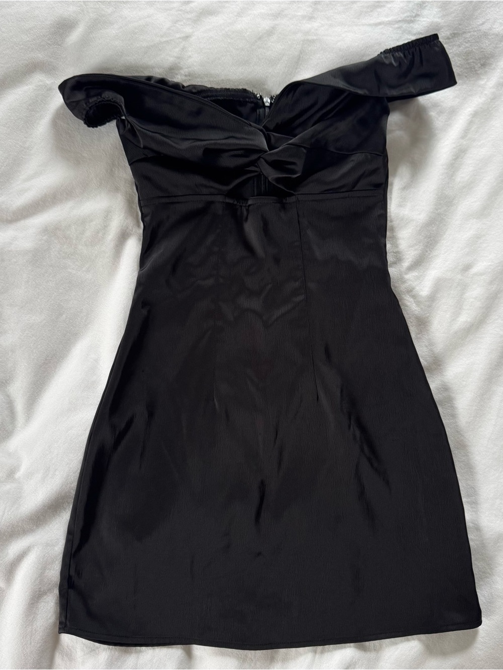 Princess Polly Black off Shoulder Mini Dress